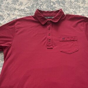 Travis Mathew Men's Red Polo Shirt